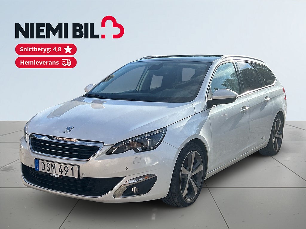 Peugeot 308 sw 1.2 PureTech 130 Allure Drag Mvärme Panorama S&V-däck