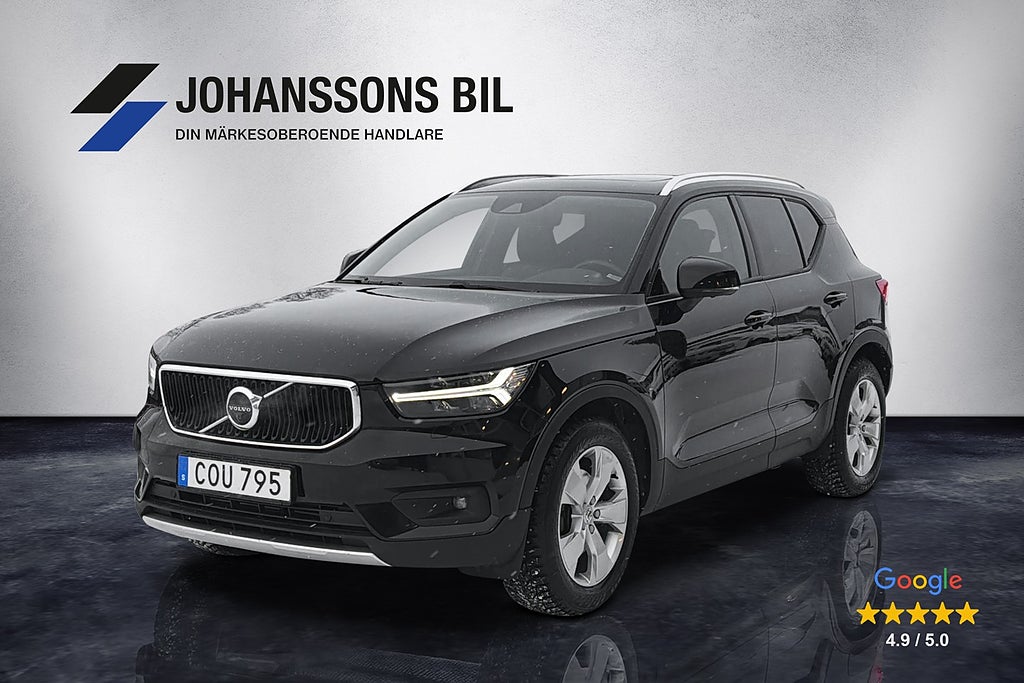 Volvo XC40 T5 AWD Momentum 360°kamera Skinn Pano VOC Värmare Navi