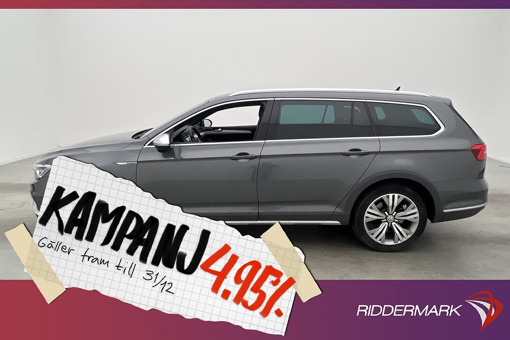 Volkswagen Passat Alltrack 2.0 TDI 240hk 4M Värm 4,95% Ränta