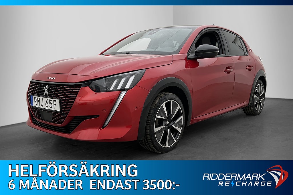 Peugeot E-208 GT 136hk Kamera Sensorer CarPlay