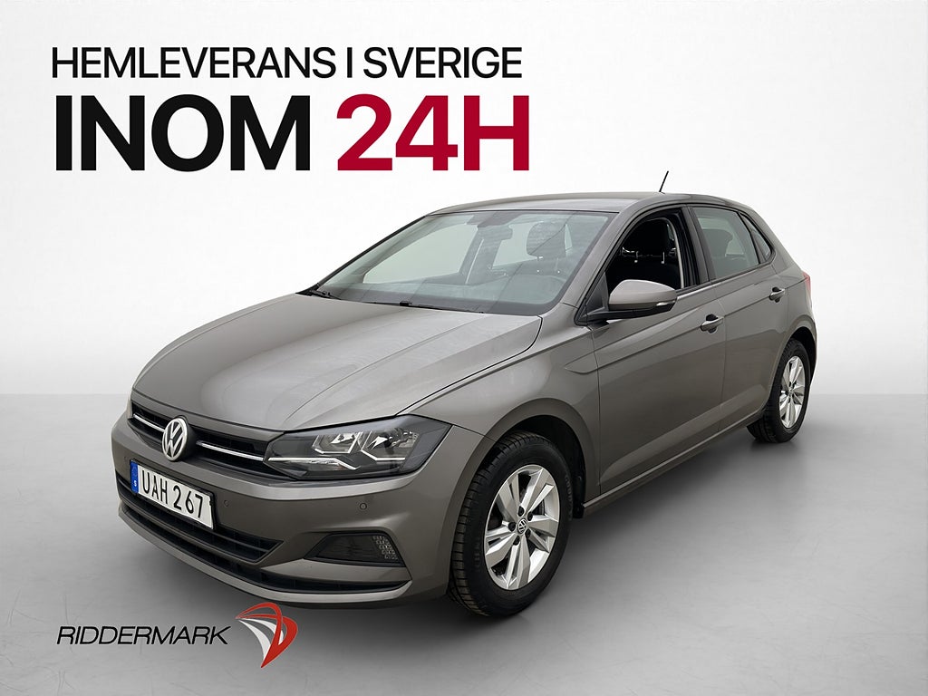 Volkswagen Polo TSI 90hk P-sensorer Bluetooth Farthållare