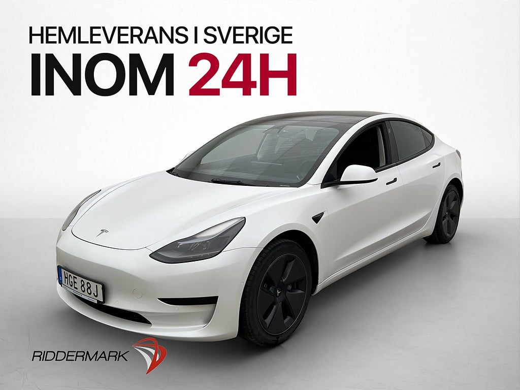 Tesla Model 3 Standard Range Svensksåld Panorama Autopilot