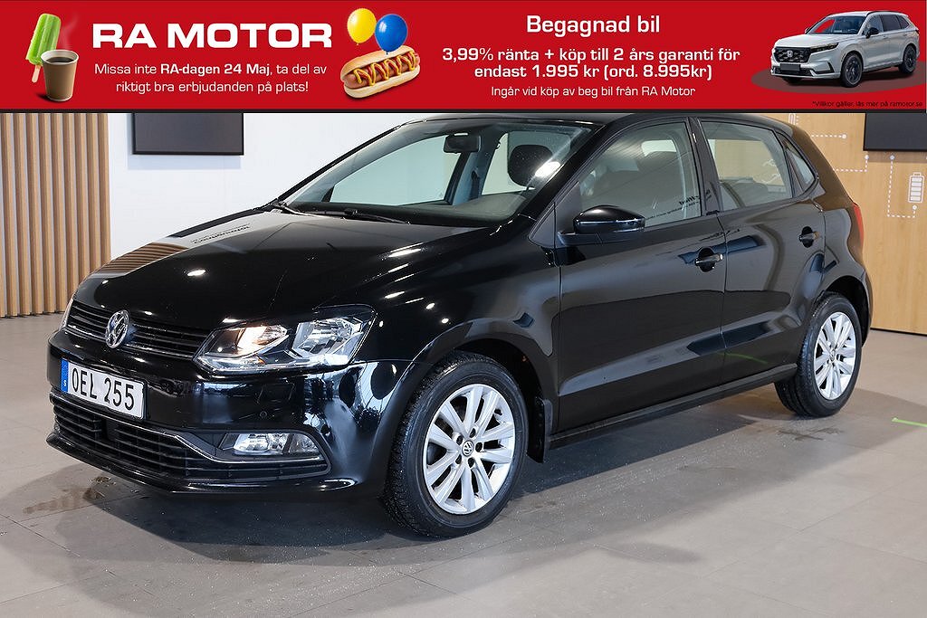Volkswagen Polo 1,2 TSI 90Hk Aut 5D Bluetooh PDC 2017