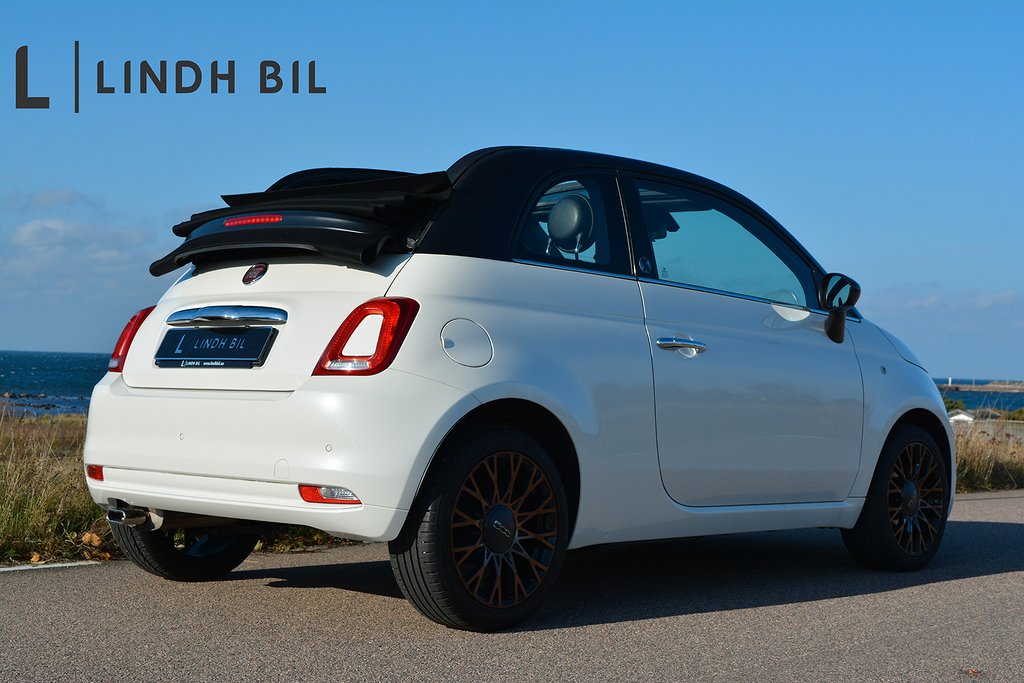 Fiat 500C CABRIOLET 69HK 120th ANNIVERSARY BEATS LJUDSYSTEM+