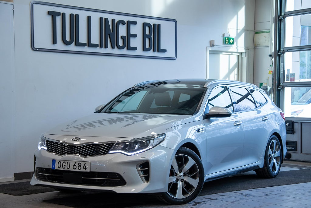 Kia Optima SW GT 2.0 Turbo 245HK Pano H/K Backkamera M&K-Värm Drag