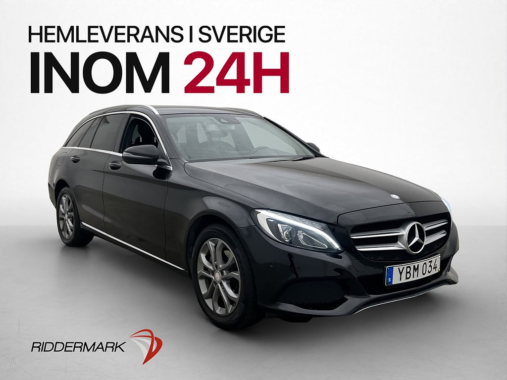 Mercedes-Benz C 200 T d 4M Värmare Drag Halvskinn
