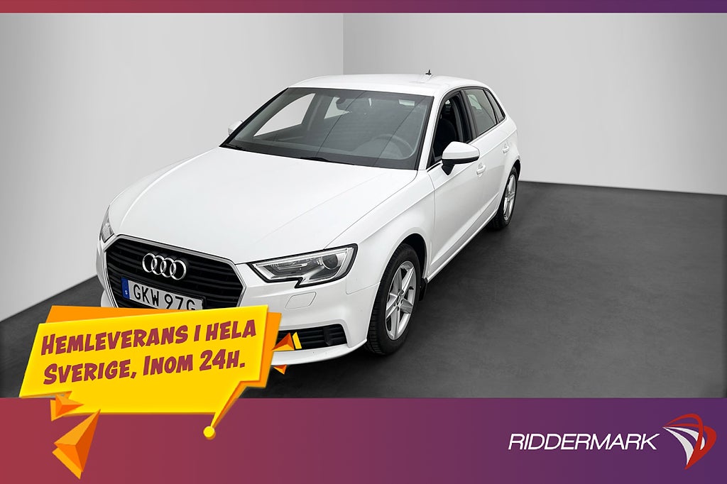 Audi A3 35 TFSI 150hk Proline Dragkrok Sensorer Adaptiv-Fart