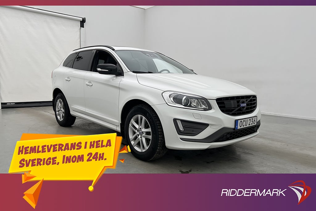 Volvo XC60 D4 AWD R-Design VOC Pano Kamera Drag Skinn D-Värm