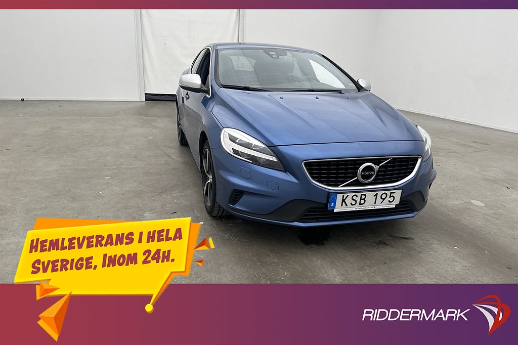 Volvo V40 T3 152hk R-Design VoC P-Värmare Dragkrok LED