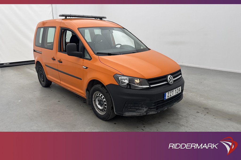 Volkswagen Caddy 2.0TDI DSG Värmare B-Kamera Moms LÅGMIL