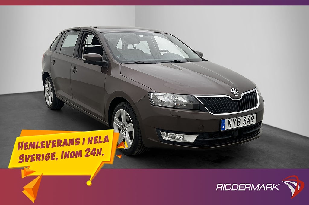 Skoda Rapid Spaceback 1.2 TSI P-Sensorer CarPlay Farthållare