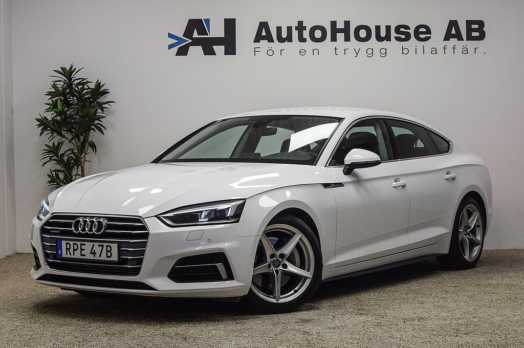 Audi A5 Sportback 45 TFSI quattro 245HK CarPlay P-sensorer