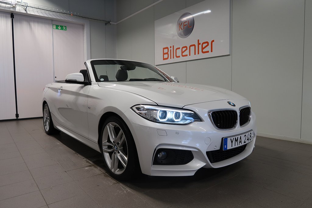 BMW 220 i CAB Aut-Skinn-PDC M Sport Euro 6