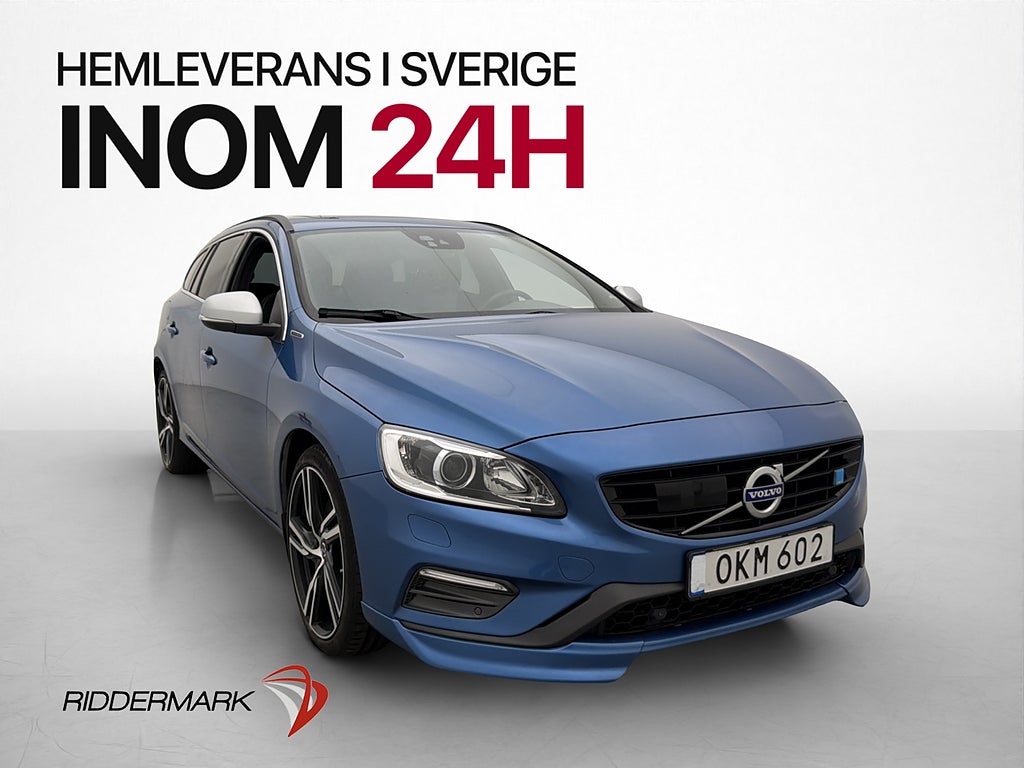 Volvo V60 D6 AWD R-Design VOC T-Lucka H/K  Drag Kamera Värm