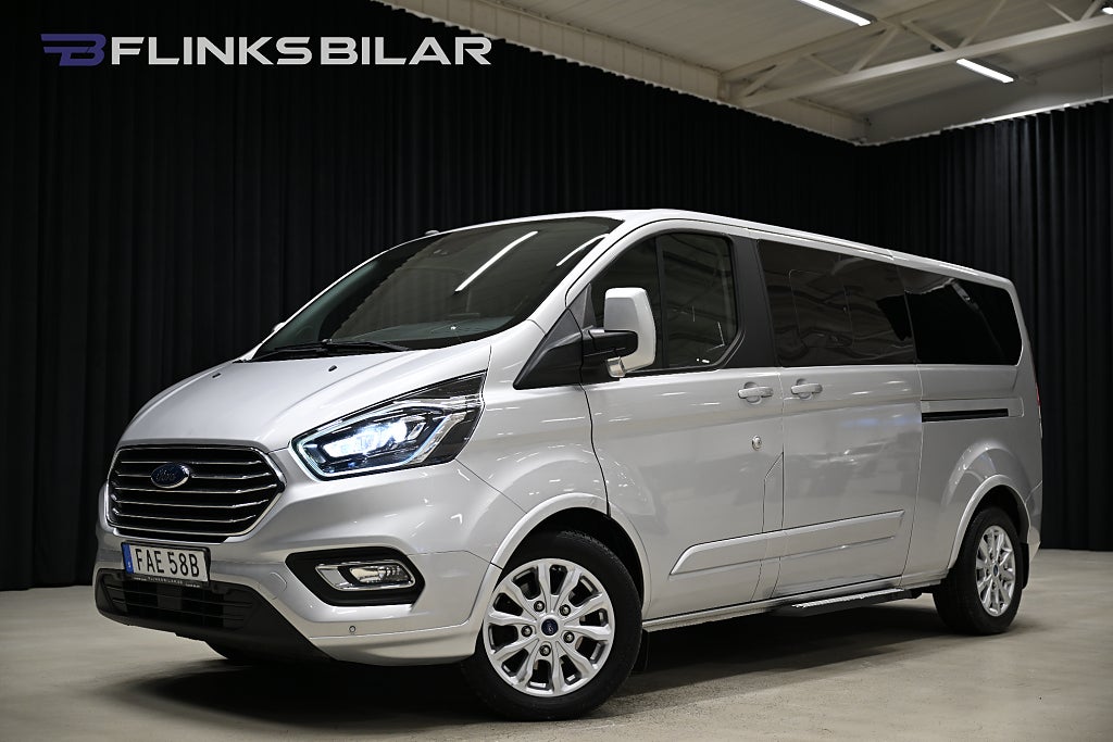 Ford Tourneo Custom 170HK L2 Automat|Titanium|8-Sits|NyKamrem|Moms
