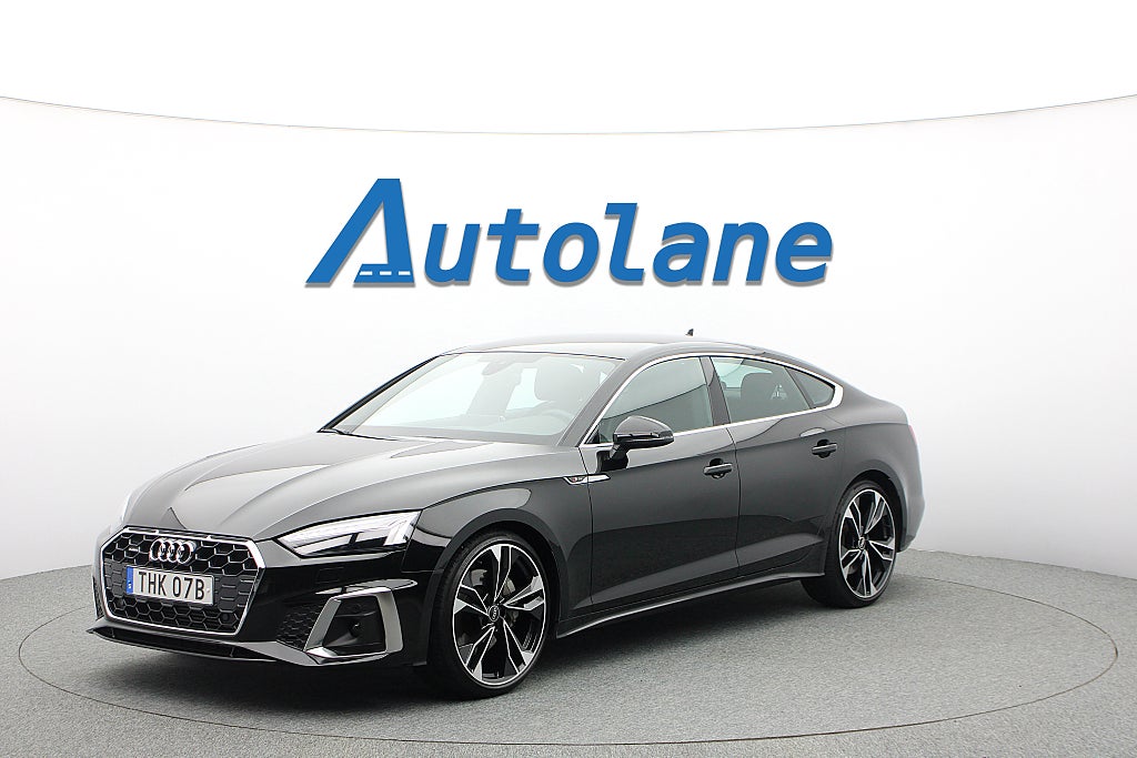 Audi A5 Sportback 45 TFSI quattro, S line, Matrix, 20" 265hk