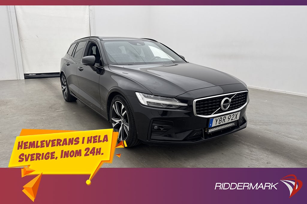 Volvo V60 D4 AWD R-Design 360° H/K Skinn Värm HuD Pano Drag
