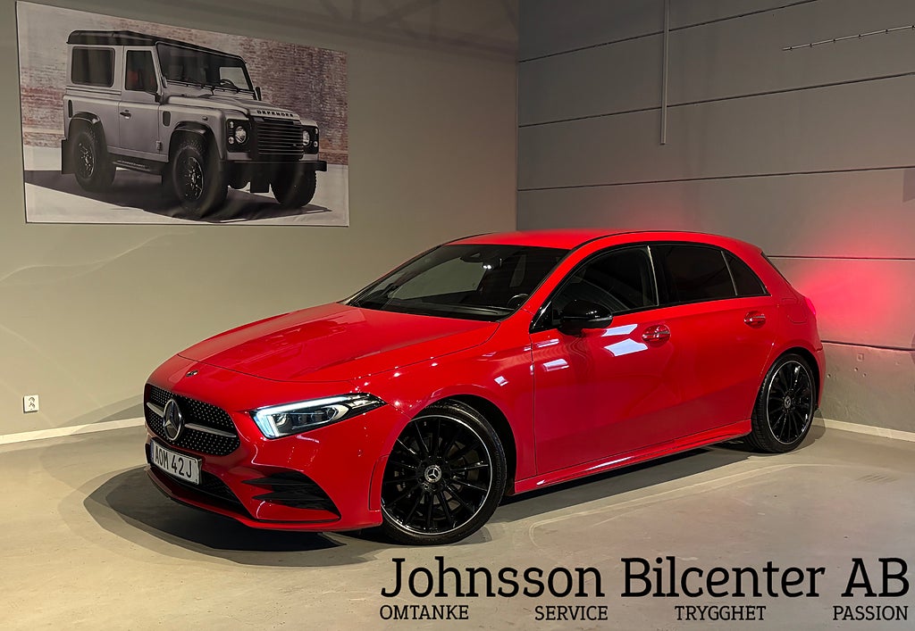 Mercedes-Benz A 200 7G-DCT AMG 1 ägare Ambient Widescreen Drag 163hk