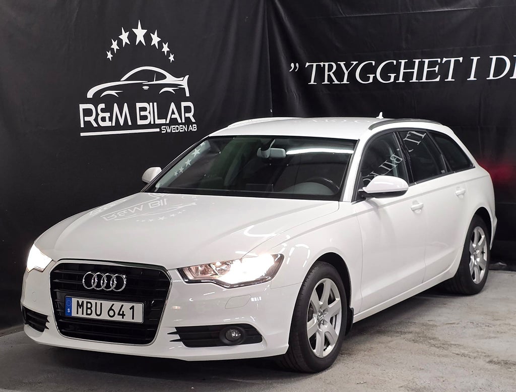 Audi A6 1 ägare, Drag, Blå-tand, 204HK/V6, Ny Bes/Serv!!!