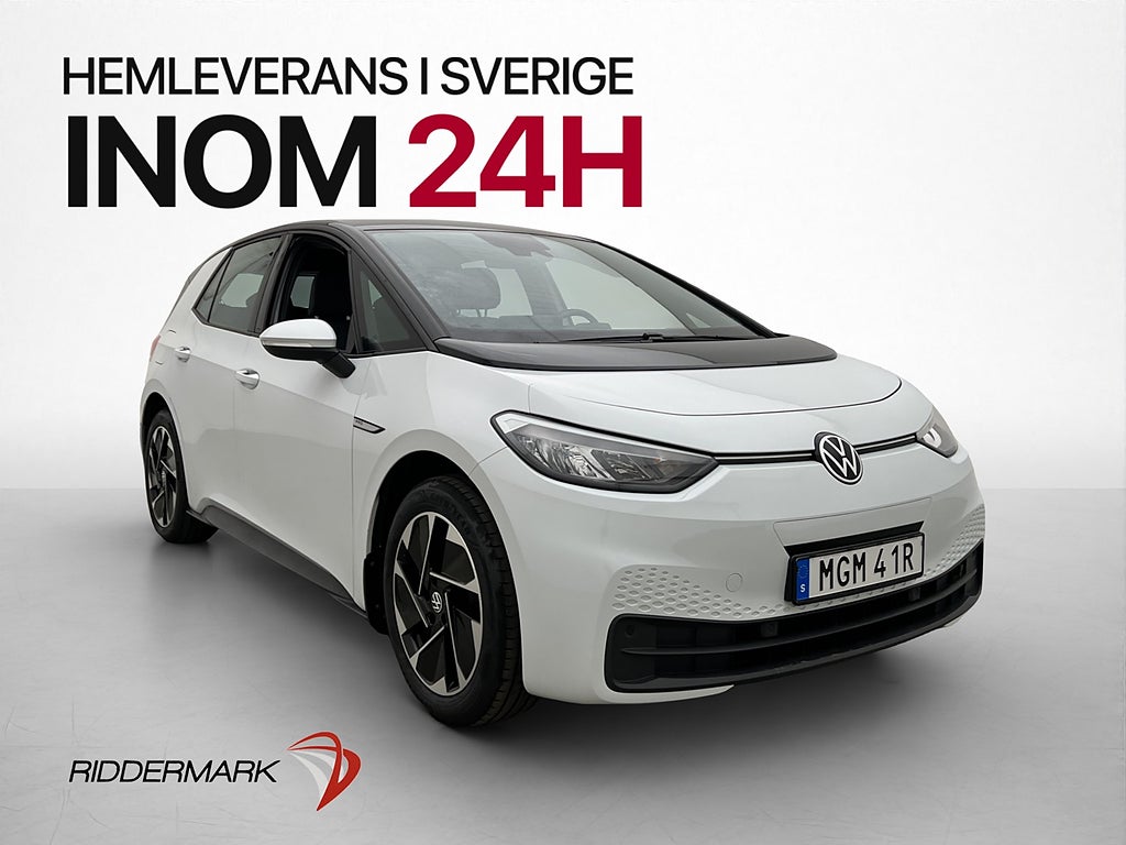Volkswagen ID.3 Pro Performance 204hk Navi Rattvärme CarPlay