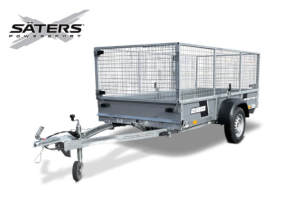 4P Adventure  280A släpvagn med gallergrindar -25