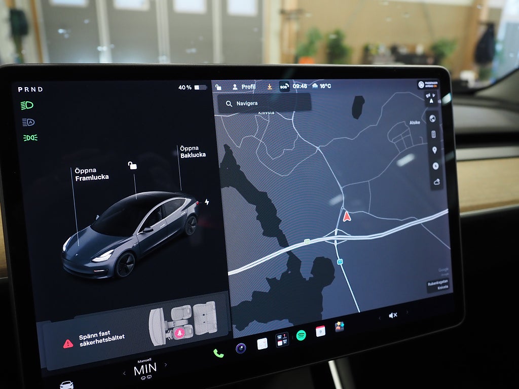 Tesla Model 3 Standard Range Plus Panorama Läder Navigation Kamera 2020