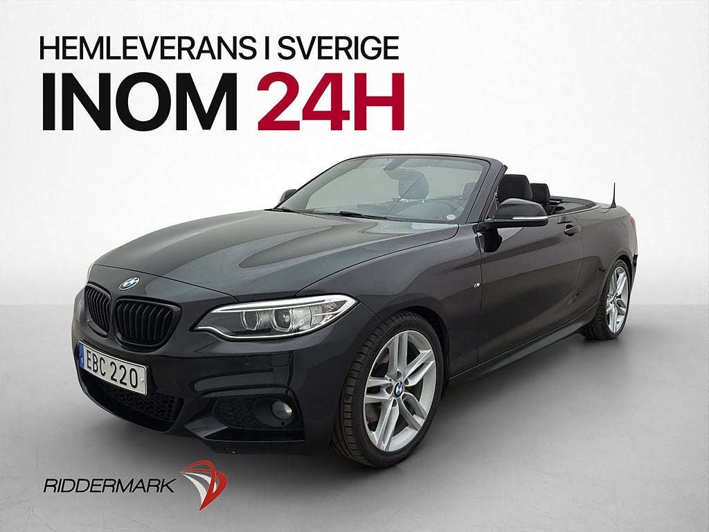 BMW 220D Convertible 190hk M-Sport Navi Keyless Sportsäten