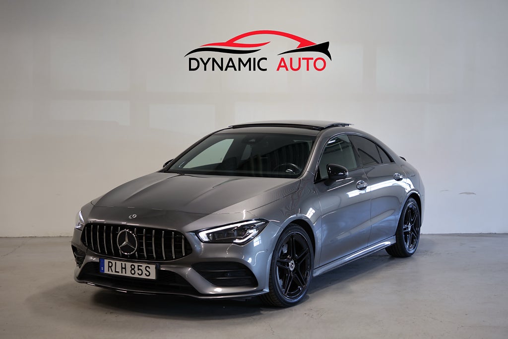 Mercedes-Benz CLA 200 AMG 163hk Panorama-Belysning-Burmester-Värmare