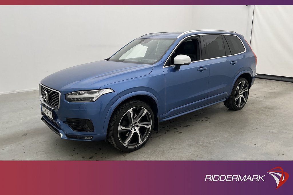 Volvo XC90 T6 AWD Polestar R-Design 7-Sits Luft VOC B&W Drag