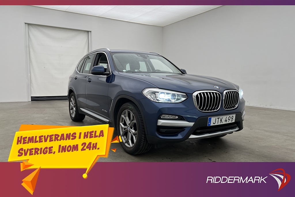 BMW X3 XDrive20d 190hk X-Line Cockpit Navi Dragkrok Sensorer