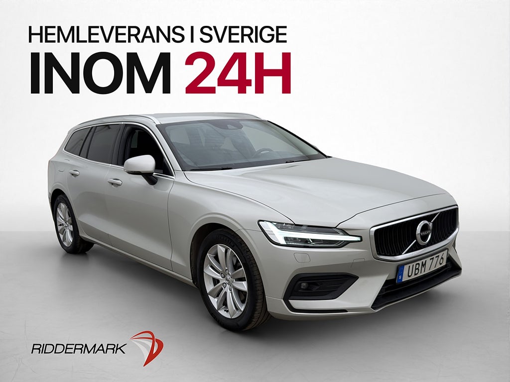 Volvo V60 B4 197hk Kamera Värmare VOC Drag CarPlay Adaptiv
