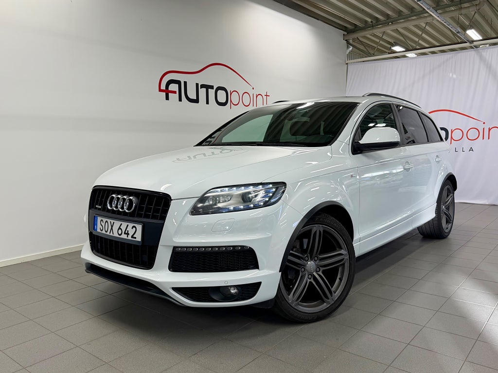 Audi Q7 3.0 TDI V6 quattro 245hk 7-sits/S line/Luft/Pano/Drag