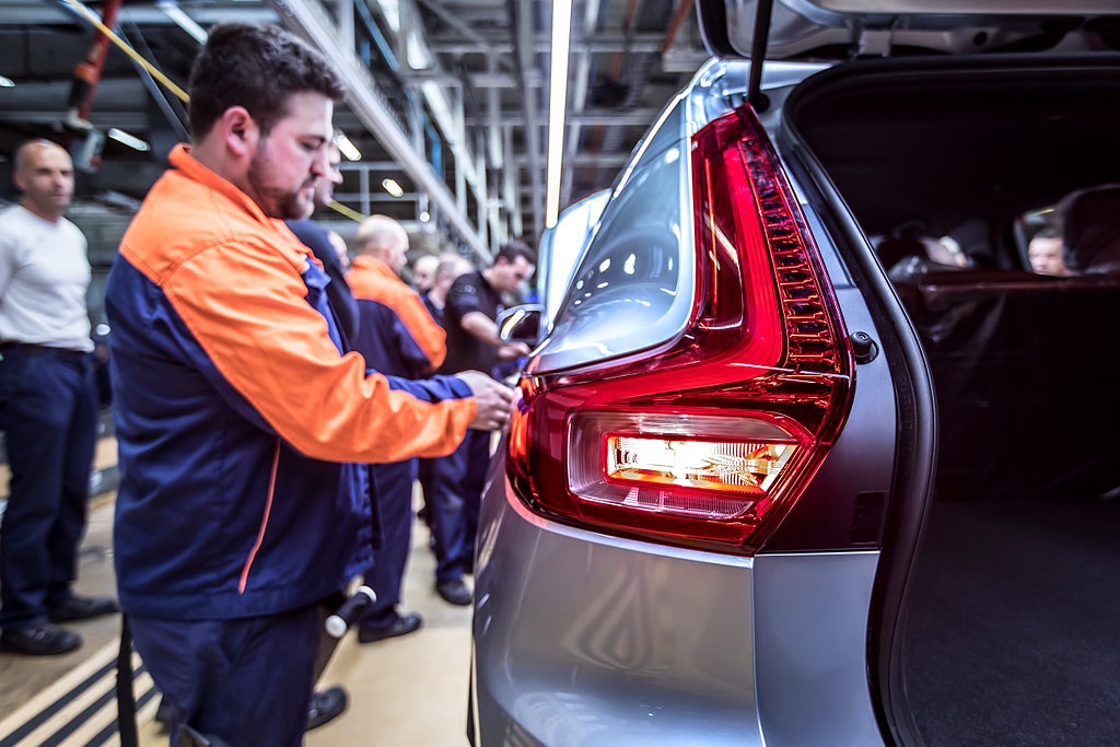 Pre-production of the new Volvo XC40 in the manufacturing plant in Ghent