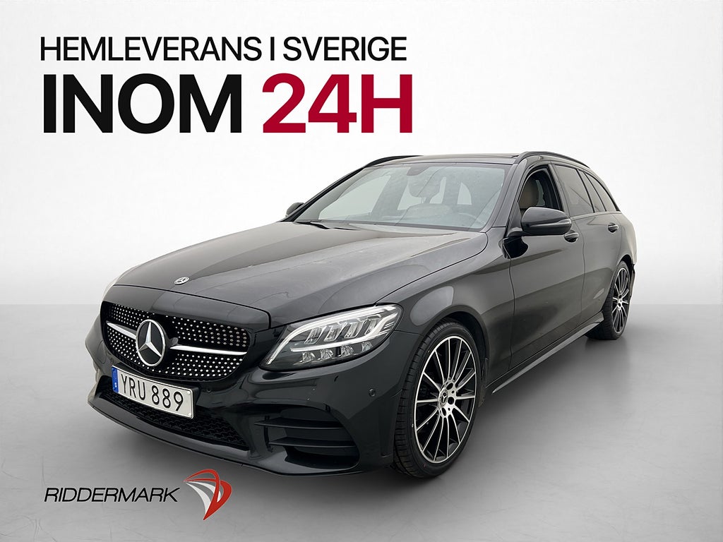 Mercedes-Benz C200 T 184hk AMG Pano Kamera Navi Skinn Drag