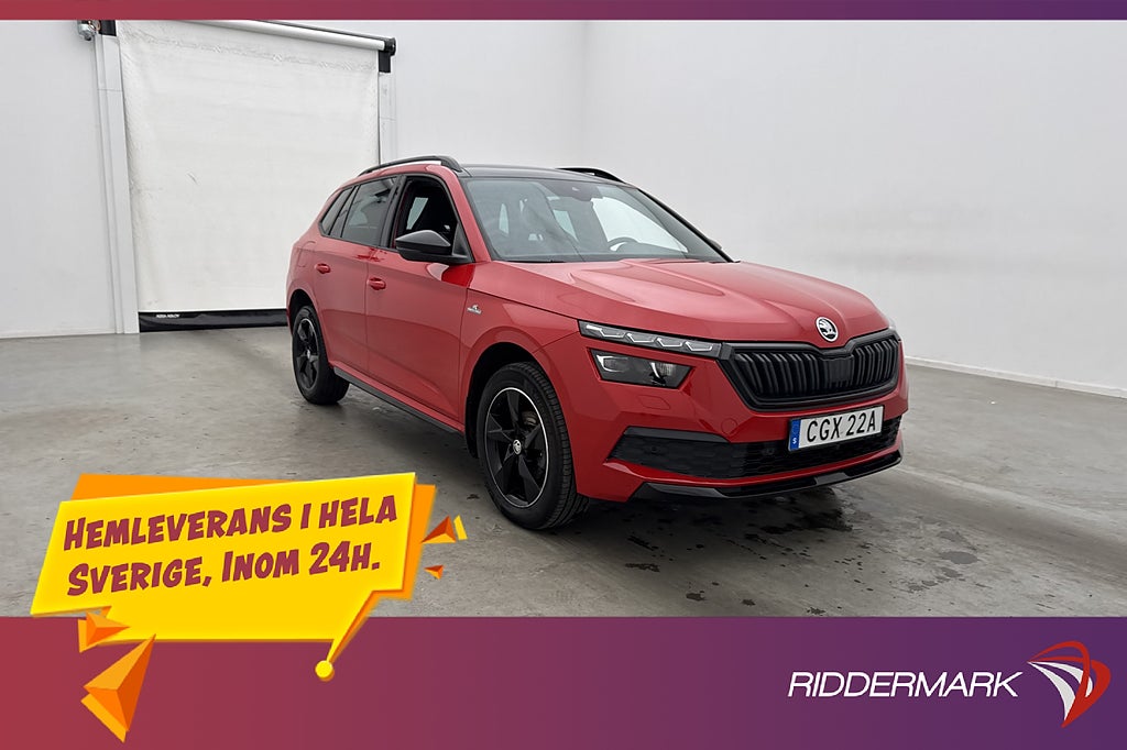 Skoda Kamiq TSI Monte Carlo Pano Adaptiv Carplay Sportstolar