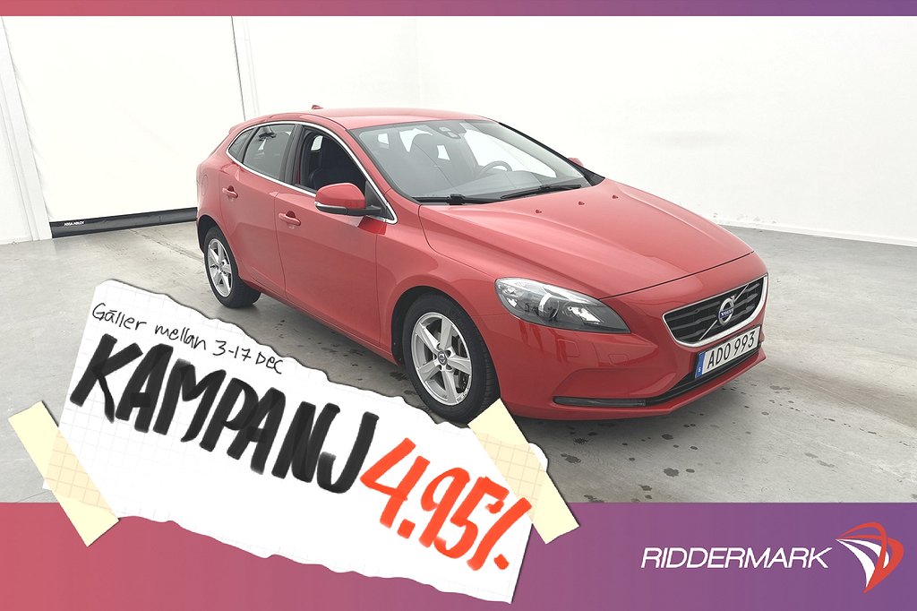 Volvo V40 D2 Momentum Värmare Sensore 4,95% Ränta