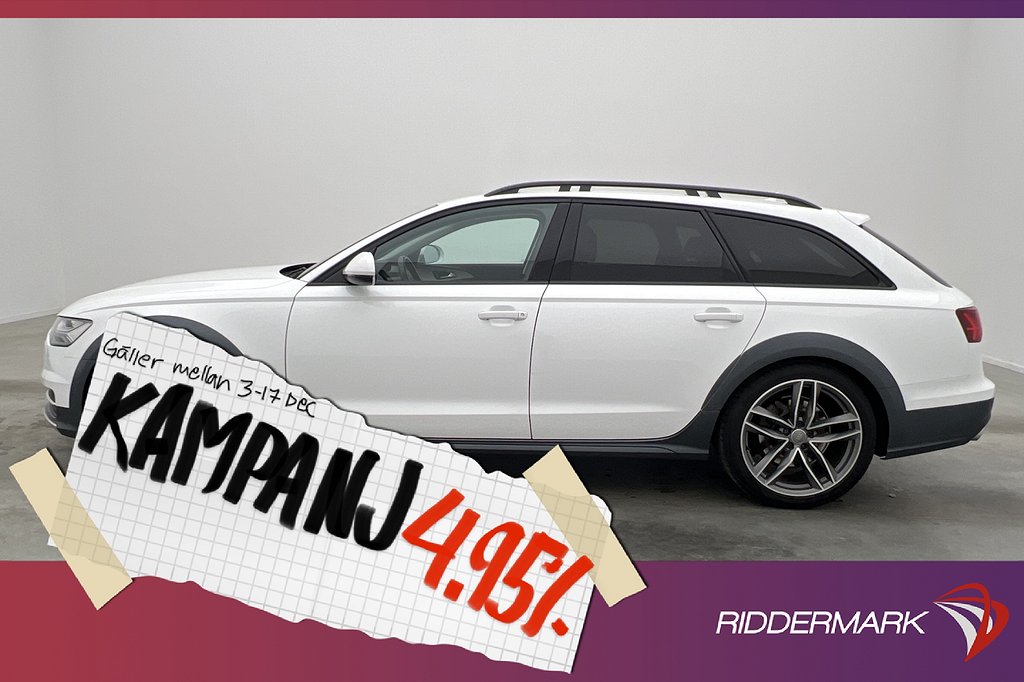 Audi A6 Allroad 3.0 TDI 218hk Quattro Värm 4-Zon 4,95% Ränta