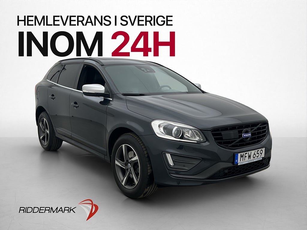 Volvo XC60 D4 AWD R Design Panorama VOC Värmare Adaptiv