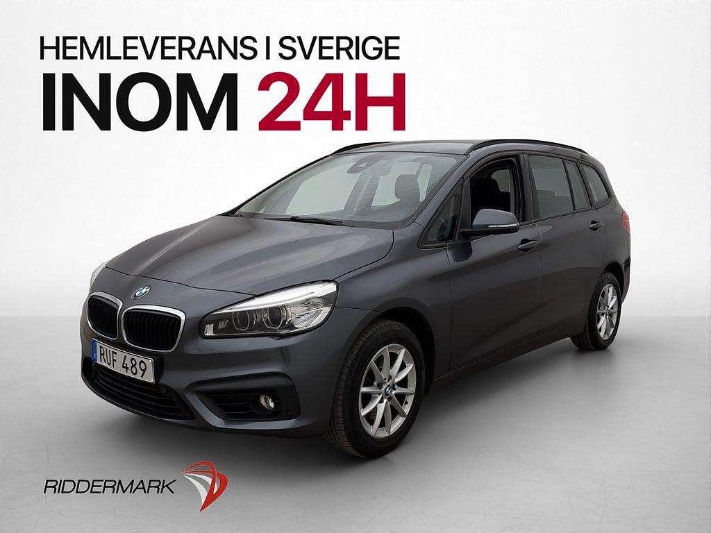BMW 218 i Gran Tourer 7-Sits Drag HiFi Kamera Rattvärme