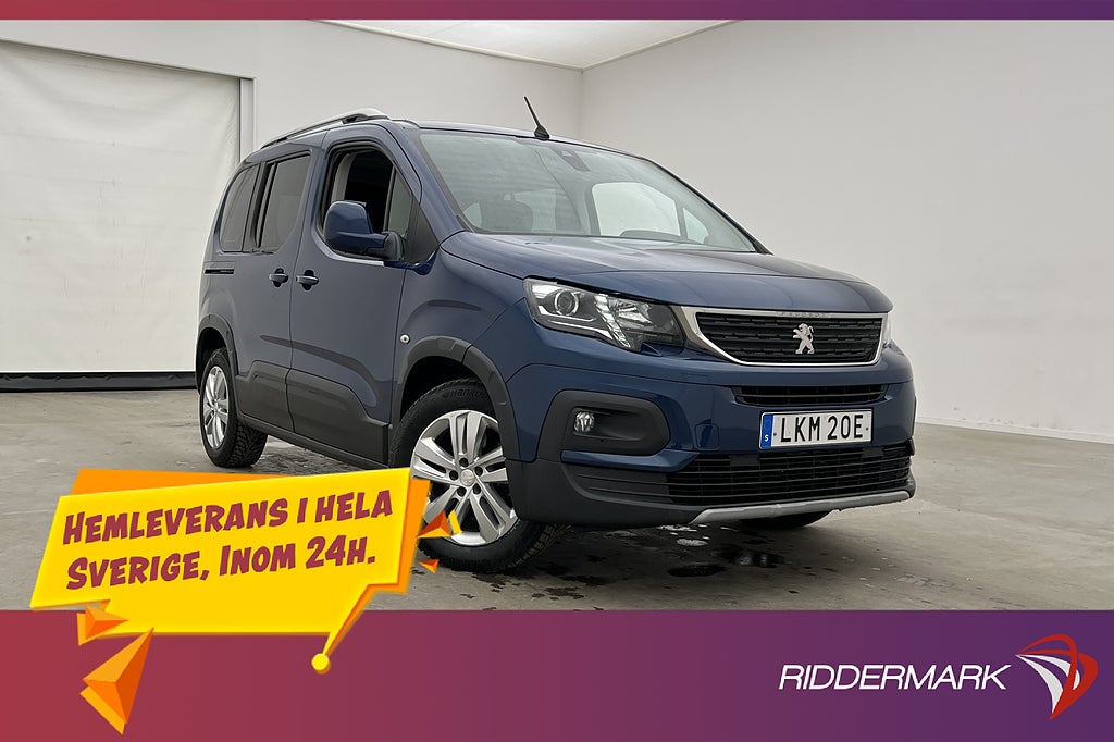 Peugeot Rifter 1.2 e-THP Ny-Kamrem PDC Farthållare CARPLAY