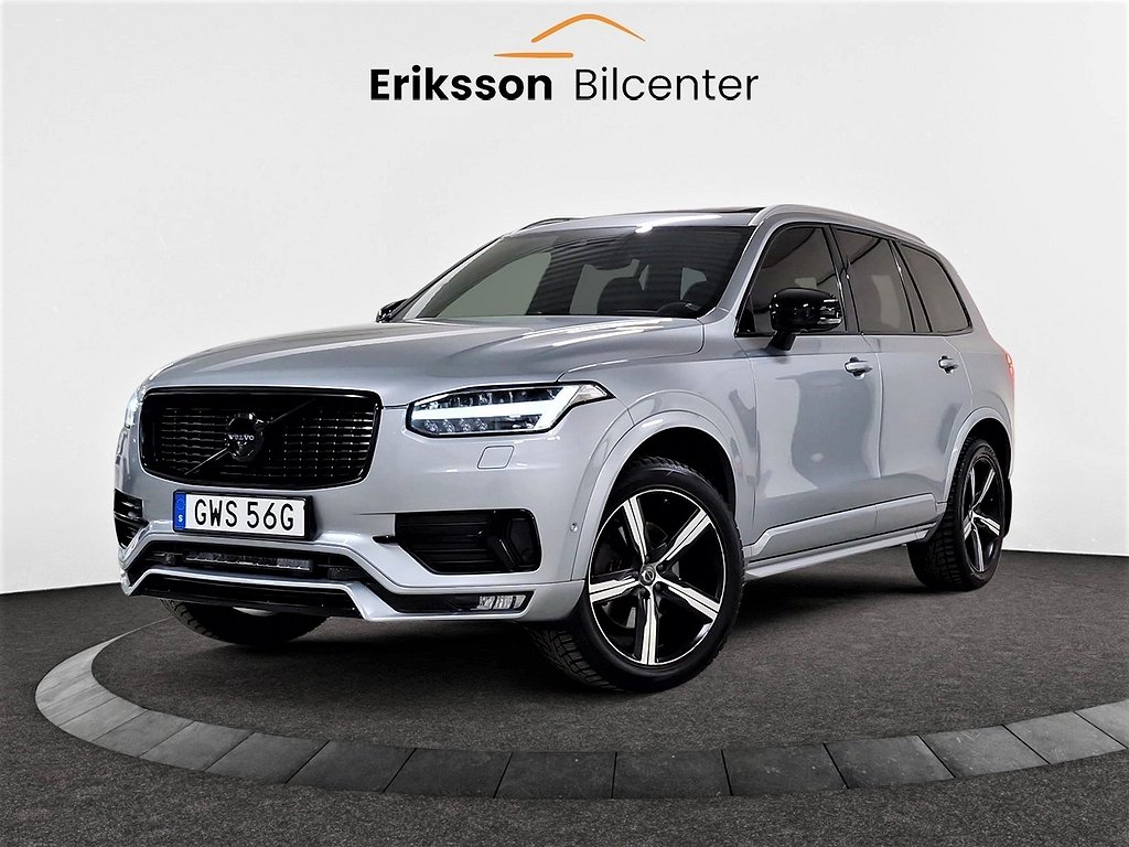 Volvo XC90 D5 233hk AWD R-Design Pano/360°/Navi/Drag/HuD/Eu6