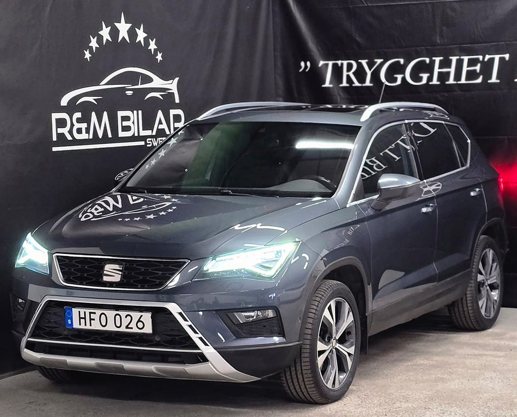 Seat Ateca Xcellence, 4WD, 1-ägare, 360°, Drag, M-värme, Se Spec!!