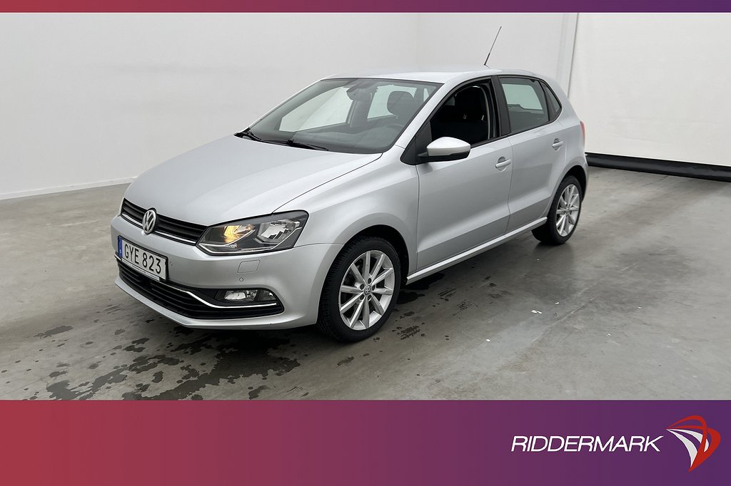 Volkswagen Polo 1.2 TSI 90hk Pluspaket Sensorer Bluetooth