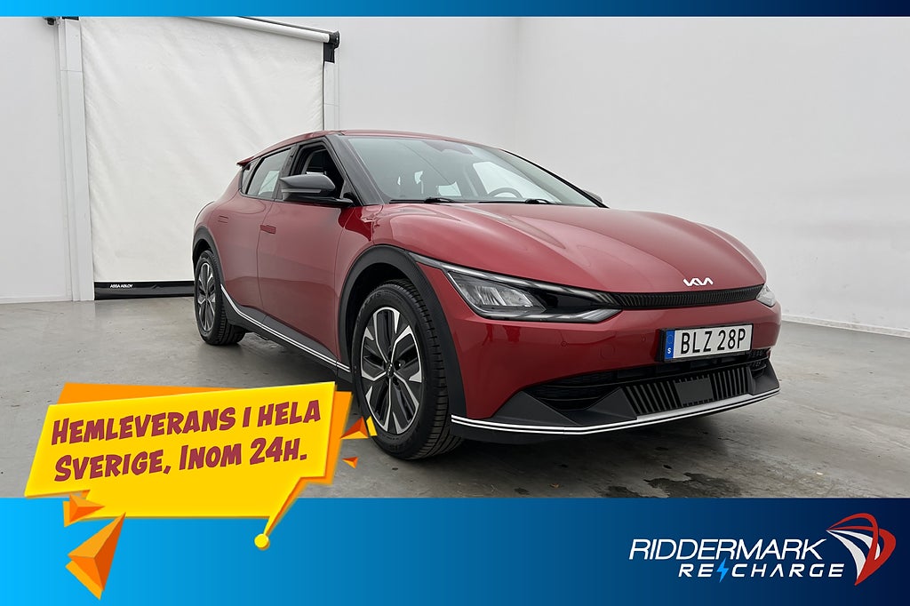 Kia EV6 77.4 kWh Kamera Navi CarPlay Rattvärme Drag MOMS