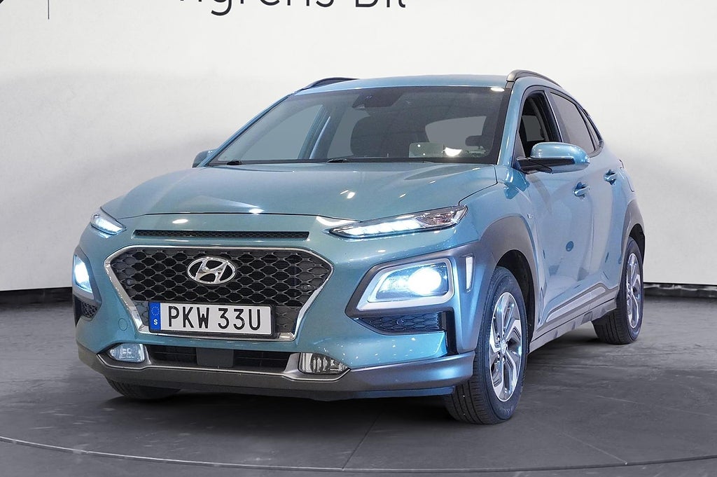 Hyundai Kona Hybrid 1.6 GDi DCT, 141hk Premium, Dragkrok | Ränta 3,95%