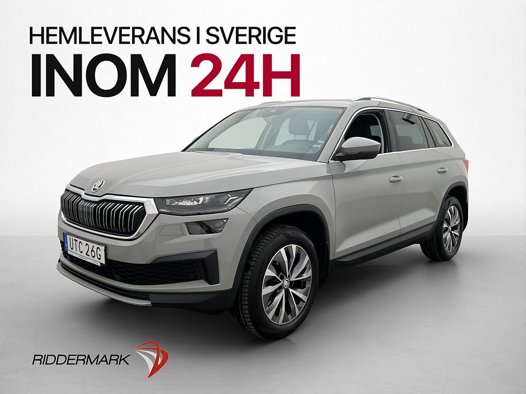 Skoda Kodiaq TSI 4x4 Style Värmare Drag Cockpit Kamera Skinn