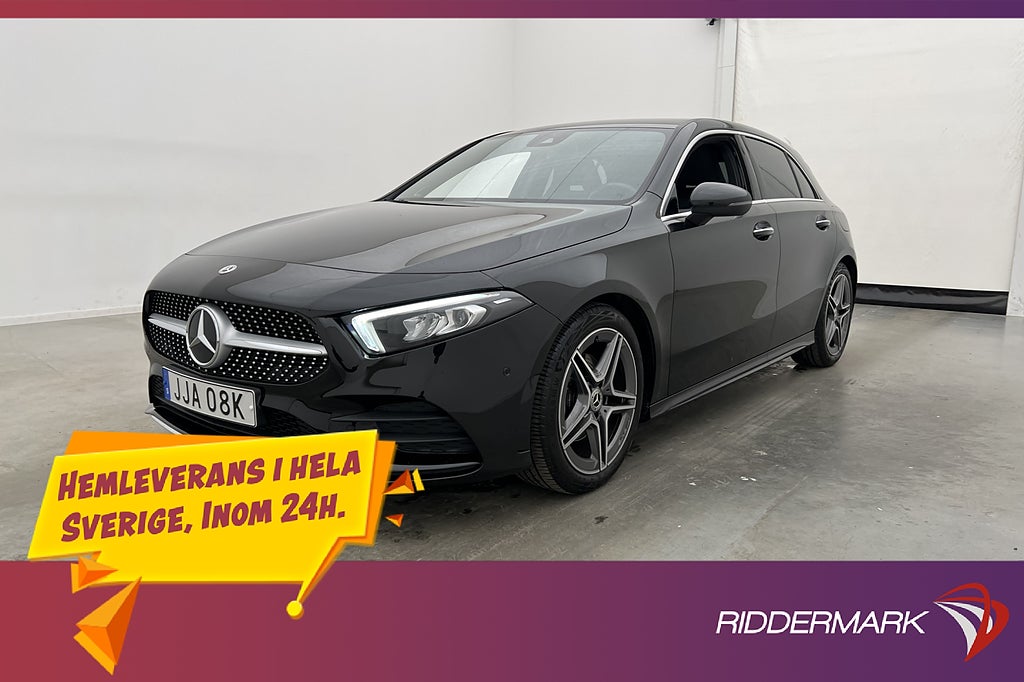 Mercedes-Benz A 200 AMG Burmester Wide Värmare Skinn Kamera