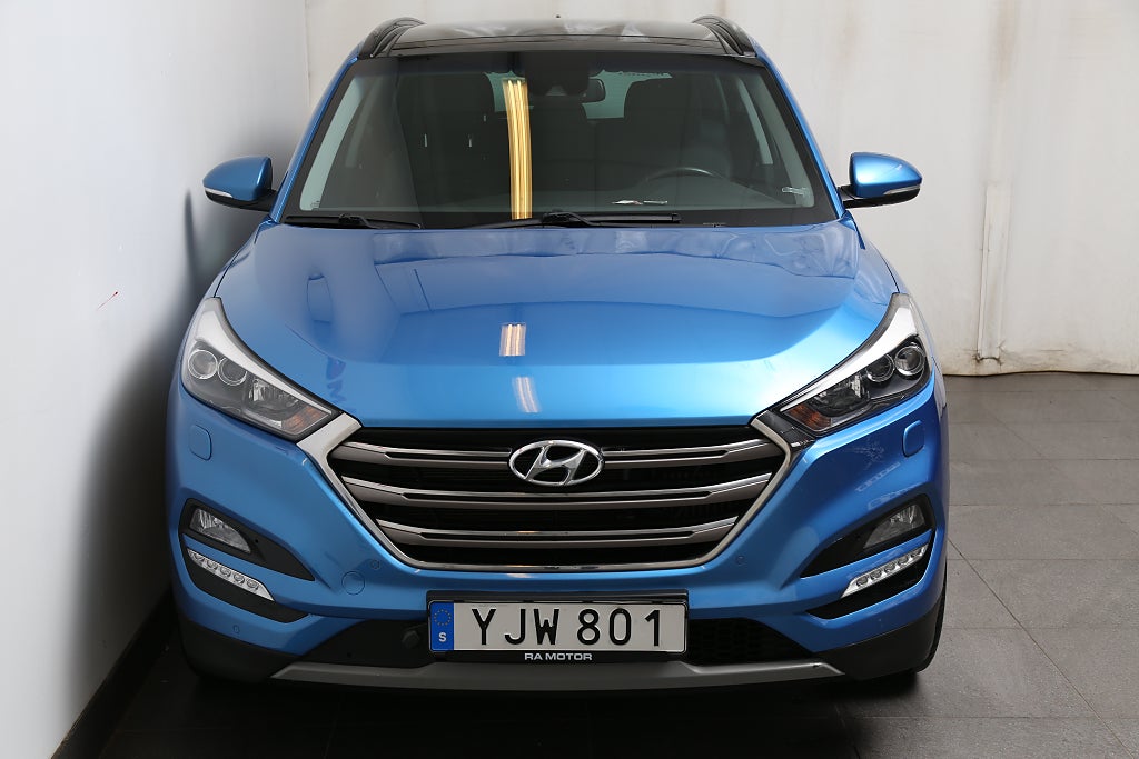 Hyundai Tucson 1,6 T-GDI 177hk Premium AWD Aut Pano Skinn 19" Motorv 2017