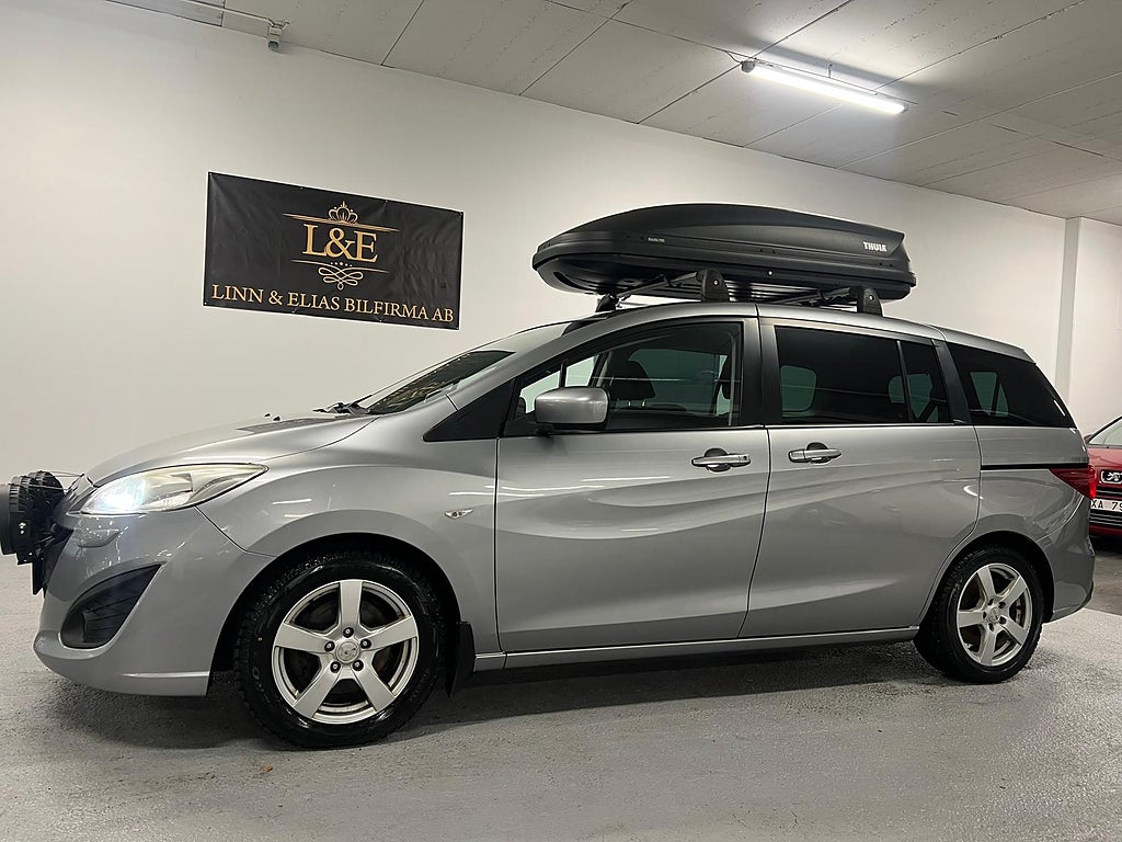 Mazda 5 2.0 MZR Euro5 1ÅRSGARANTI/DRAG/7 SITS/TAKBOX/S-VHJUL