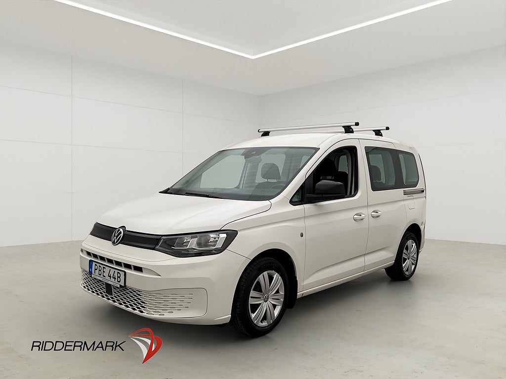 Volkswagen Caddy Life 102hk Dragkrok PDC CARPLAY 5-Sits Moms